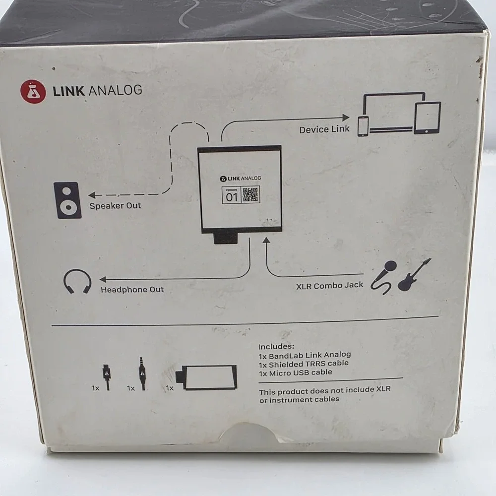 Analog White and Black Analog Audio Interface - Compact USB Mic Preamp